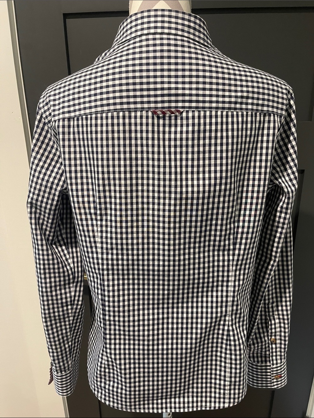 Brooks Brothers Preppy Luxury Gingham Cotton Shirt With Tortoise Buttons Size 12 - Picture 7 of 8